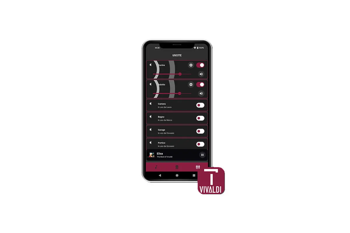 Vivaldi Telemaco mobile application