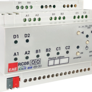 Actionneur KNX RCU0800 EAE 8 sorties 16 A rail DIN