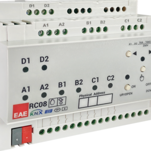 Actionneur KNX RCU0808 EAE 8 sorties 8 entrées rail DIN