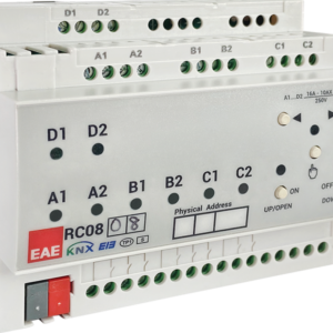 Actionneur KNX RCU0808 EAE 8 sorties 8 entrées rail DIN
