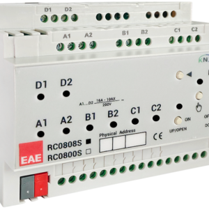 Actionneur KNX RCU0808S EAE 8 sorties 16 A 8 entrées rail DIN