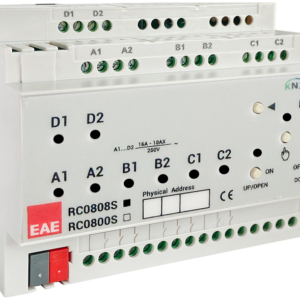 Actionneur KNX RCU0808S EAE 8 sorties 16 A 8 entrées rail DIN