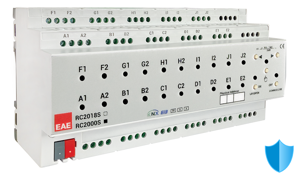 Actionneur KNX RCU2000S EAE 20 sorties 16 A rail DIN
