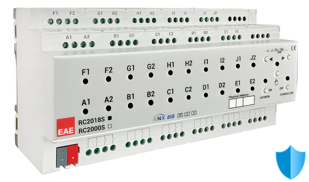 Actionneur KNX RCU2018S EAE 20 sorties 16 A 18 entrées rail DIN